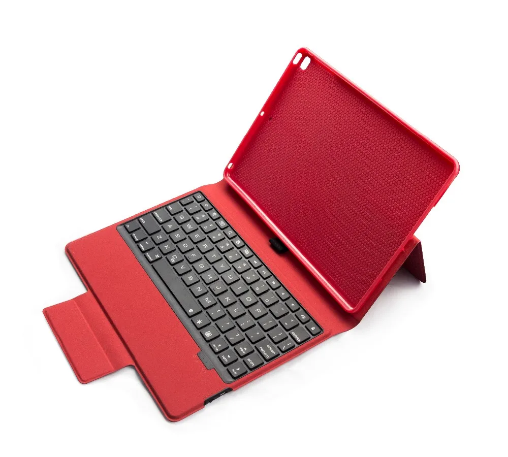 
2018 New designfactory supply leather Bluetooth keyboard case for ipad 9.7 backlitt keys keyboard case for 2018 new ipad 