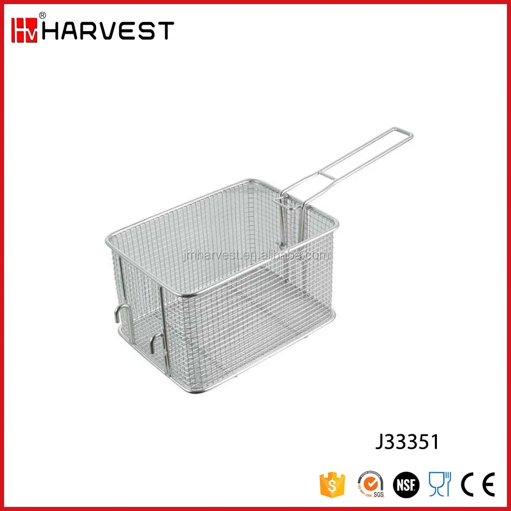 Из нержавеющей стали жарить корзина складная ручка