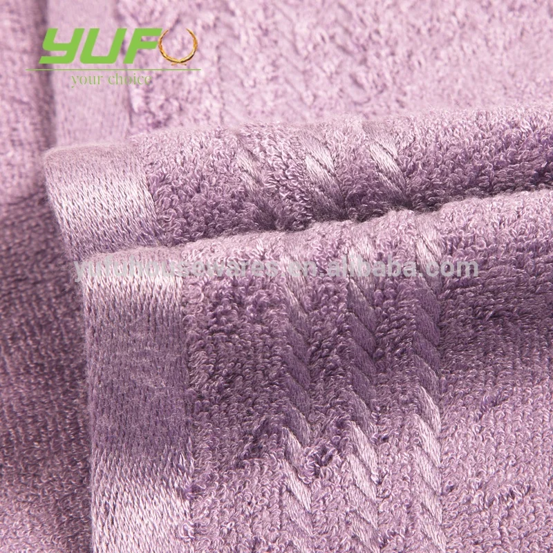 bamboo fiber hand towel solid color fancy hand towel