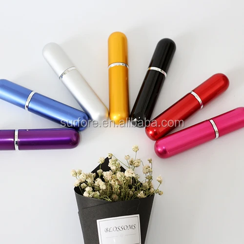 5ml Round Head Travel Size Atomized Spray Pump Aluminum Perfume Bottle