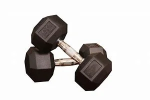 High quality fitness eqipment KG LBS gym exercise dumbbell hex rubber dumbbell