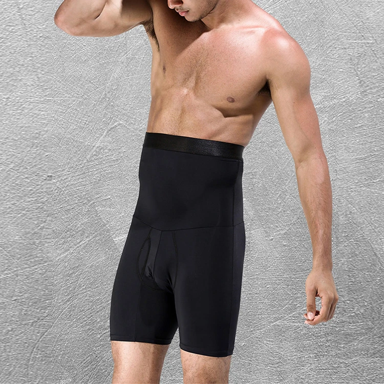 
Ultra Hot Abdominal Control Black High Waist Plus Size Men Shapewear 