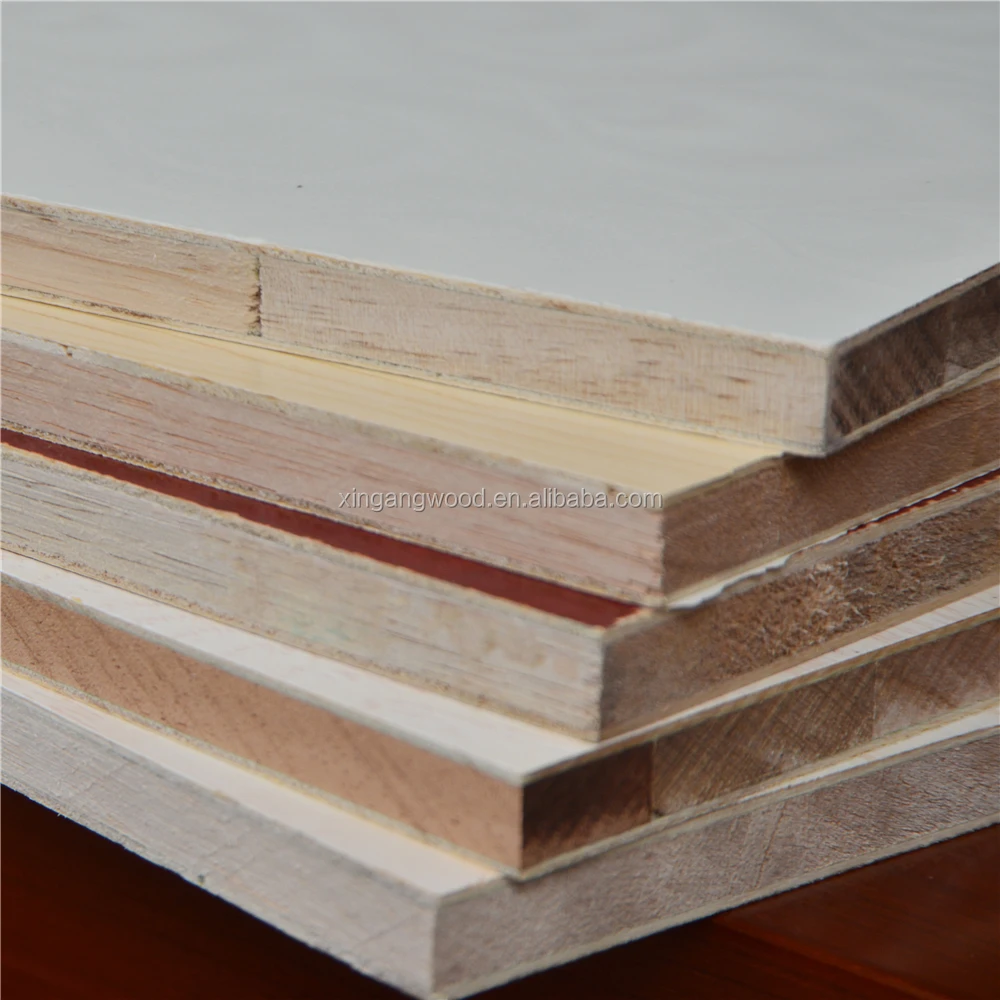 Melamine coated paper commercial plywood for furniture used.