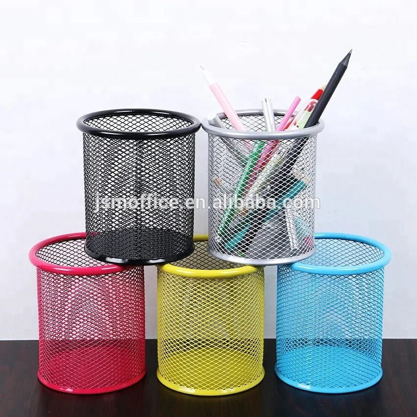 
Office supplies Table storage Round Metal Mesh Pen Holder HT-8312 