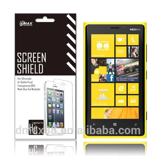 ультра тонких высоких открытый anti- излучения anti уф водонепроницаемый экран протектор для nokia lamia 920