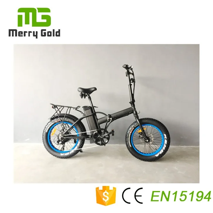 48V500W 20 inch Folding Bicycle Fat Tyre Electric Bike