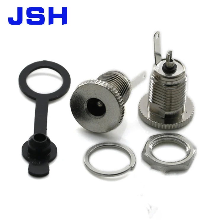 5,5 мм x 2,1 мм металлический разъем питания постоянного тока, гнездовой панельный разъем