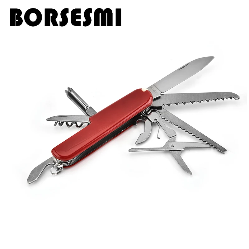 Top Latest Multi function survival knife set with keychain stainless steel pocket knives kit portable knife pocket clip