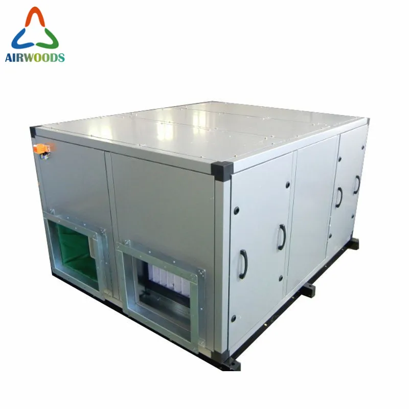 Переменный воздушный поток кондиционера AHU с вентилятором катушки блока для различных заводов