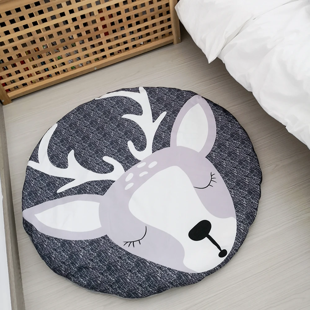 Baby Playing Mats Crawling Creeping Mat  Deer Toys Games Mats Pads Crawling Blankets Kids Room Padded Floor Carpet