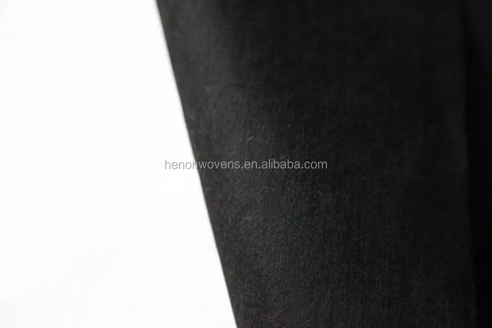 Black plain spunlace nonwoven fabric for car and machine production