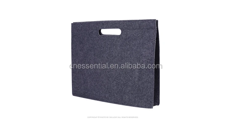 2018 new arrival high quality felt laptop computer bag felt magazine holder