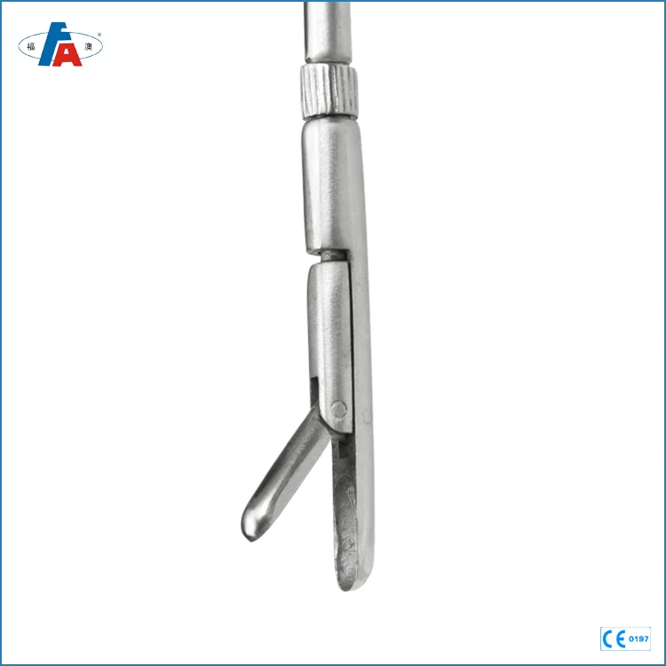 CE approved stainless steel ent endoscopic laryngeal forceps instruments for laryngoscope