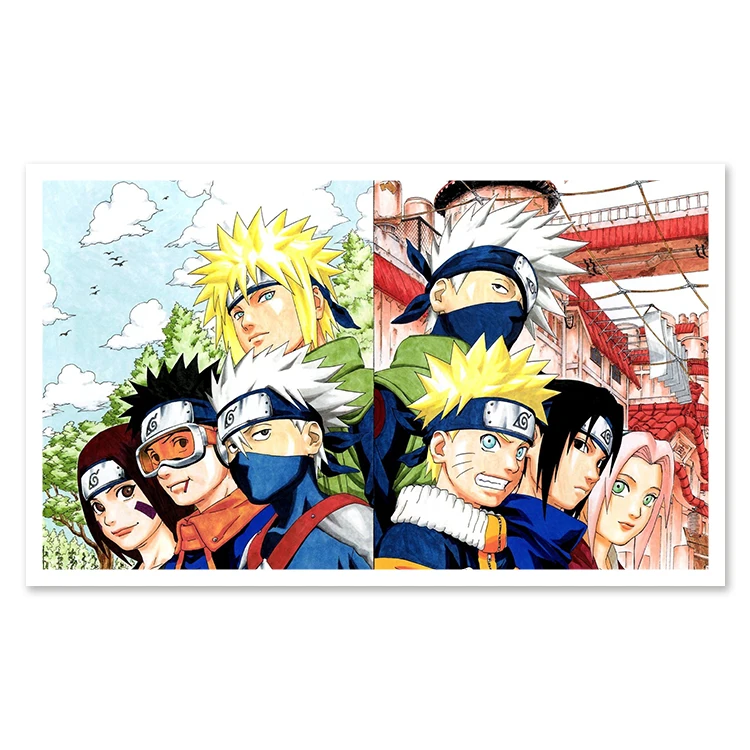 
3d Lenticular Anime Poster Naruto Flip Anime Design Poster For Home &Office Decoration 