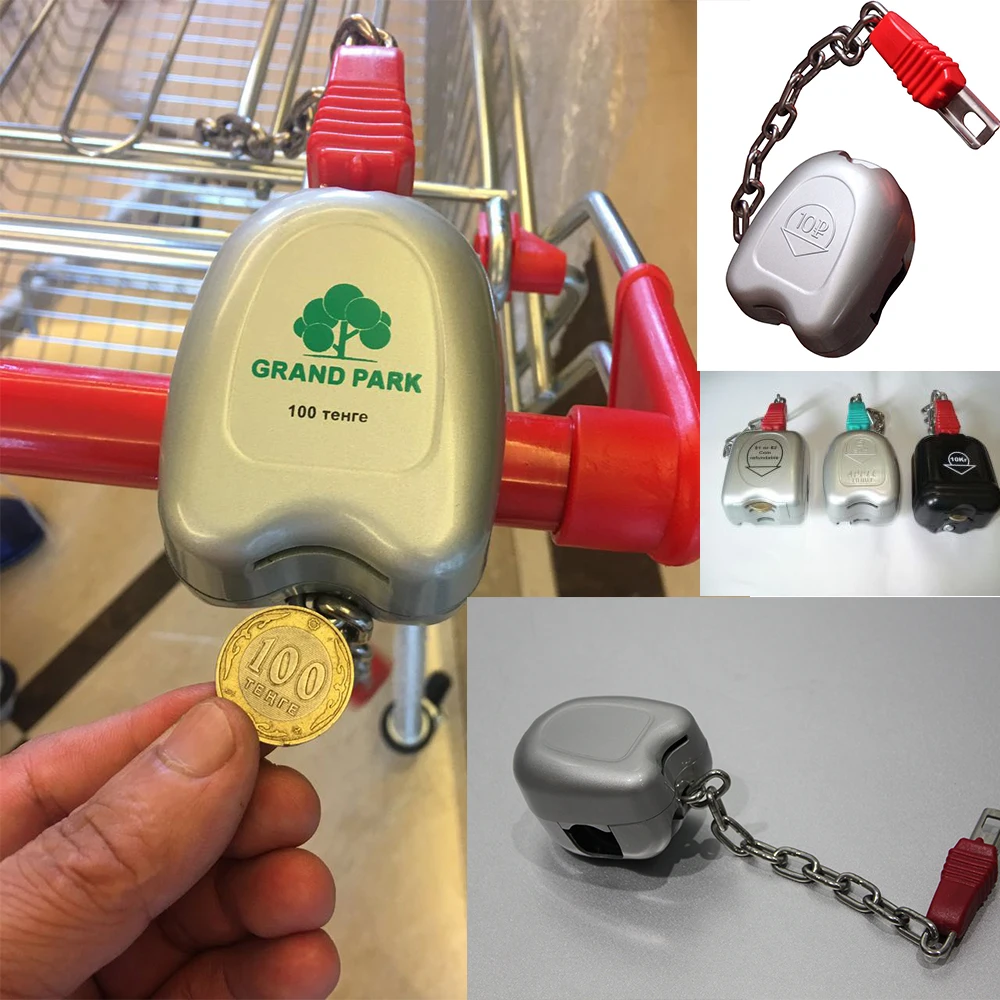 zinc alloy coin operated trolley supermarket shopping cart lock