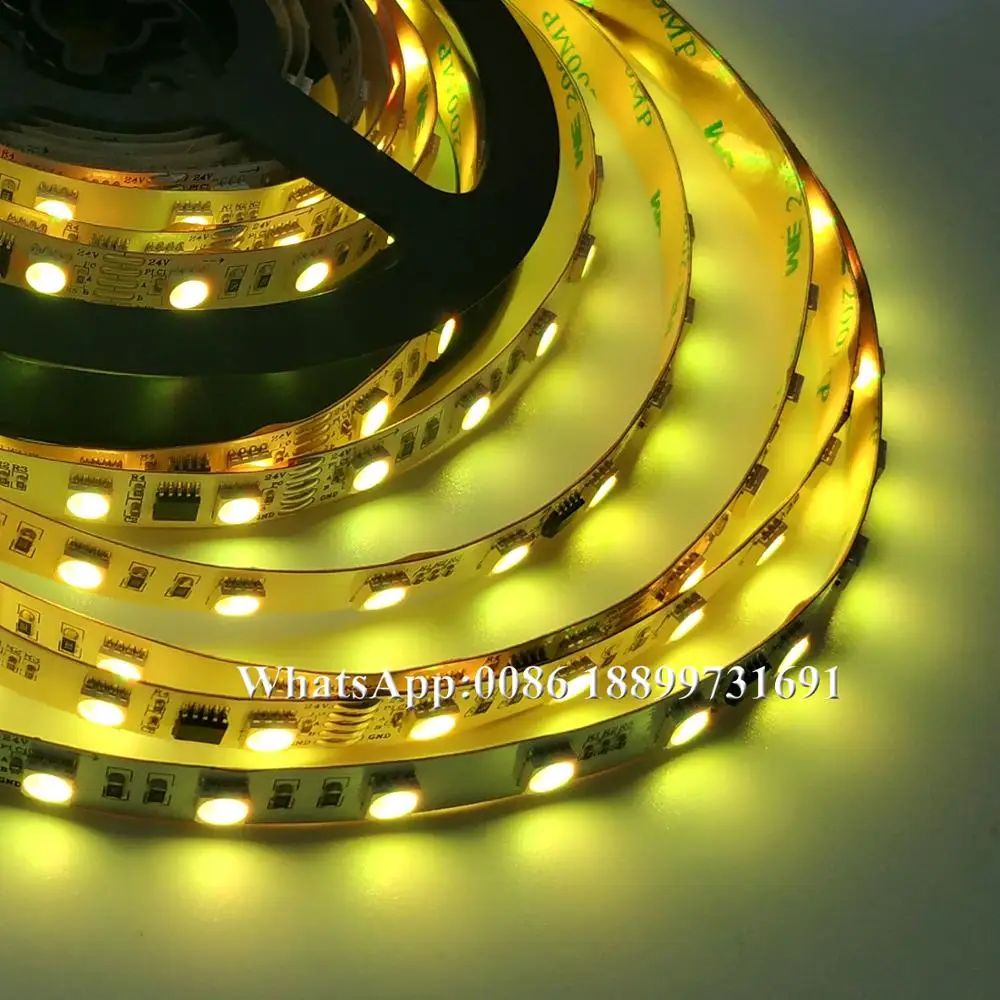 dmx adressable led strips light IP20 19.2W/M SMD5050 RGBW 4in1 DC24V
