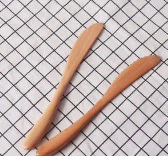 
Japanese wooden butter knife 