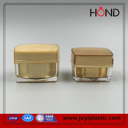 square acrylic uv gel jar