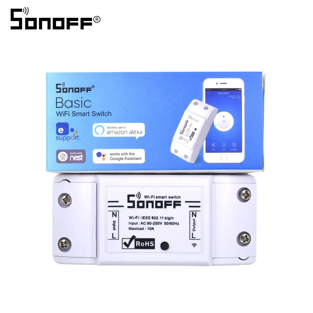 WiFi Wireless Switch with IP66 Waterproof Case For Smart Home Automation Relay Module 10A
