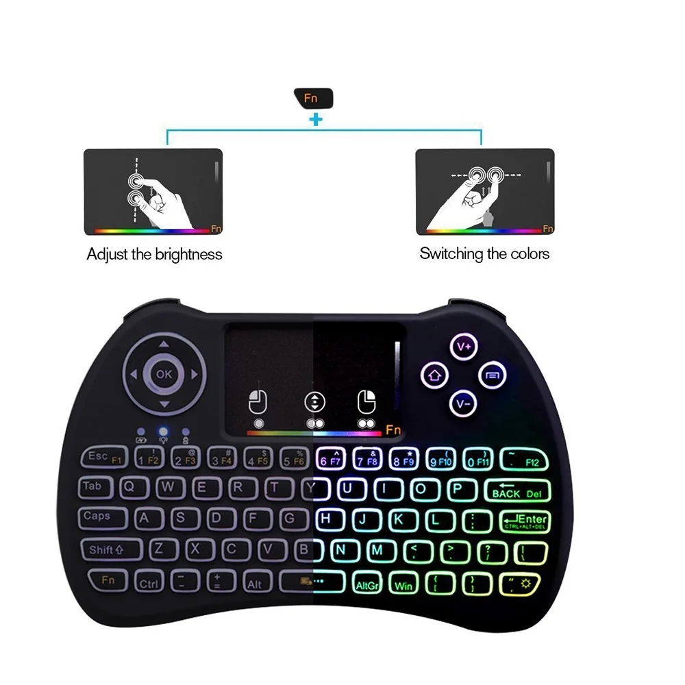 Latest Ott Tv Box Mini Keyboard 3d Wireless Air Mouse High Quality H9 Mini Keyboard