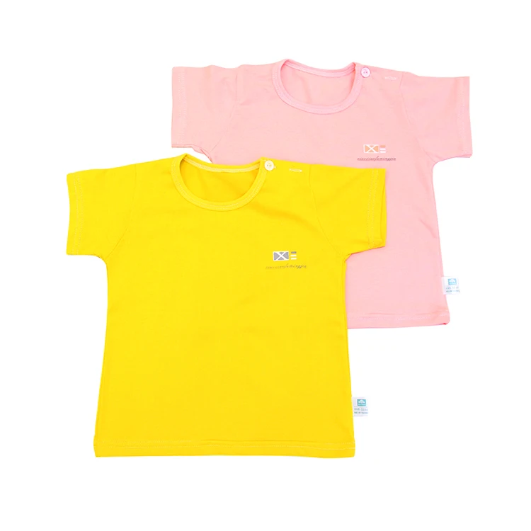 
Wholesale Crew Neck Blank Toddler T-shirt Short Sleeve Boy Baby 100% Cotton T Shirt 