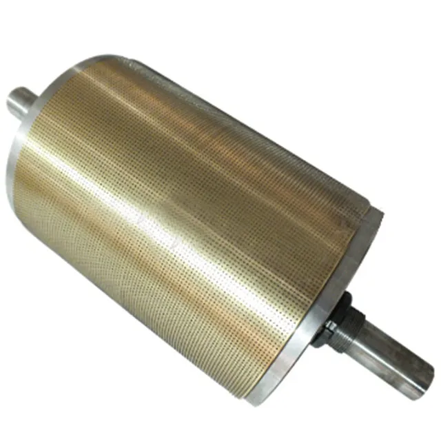 Plaster heating perforated shaft non-woven embossing roller double Fast delivery