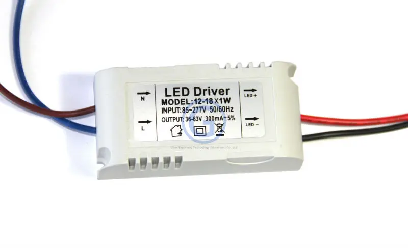 external dc led driver power 18w 300ma 18x1w 16w 15w