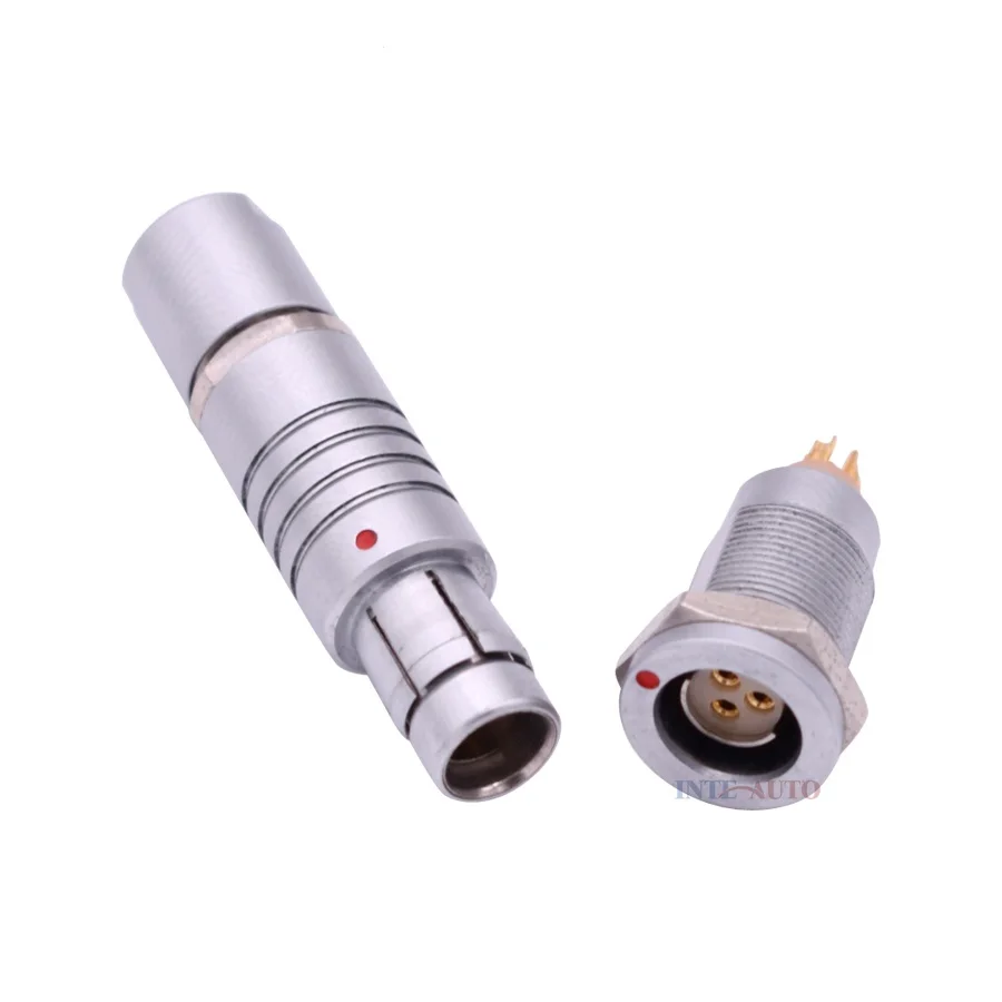 4 pin fixed receptacle connector straight plug S103 1F half shell key connectors S103A053 D103A053 M12 circular connector