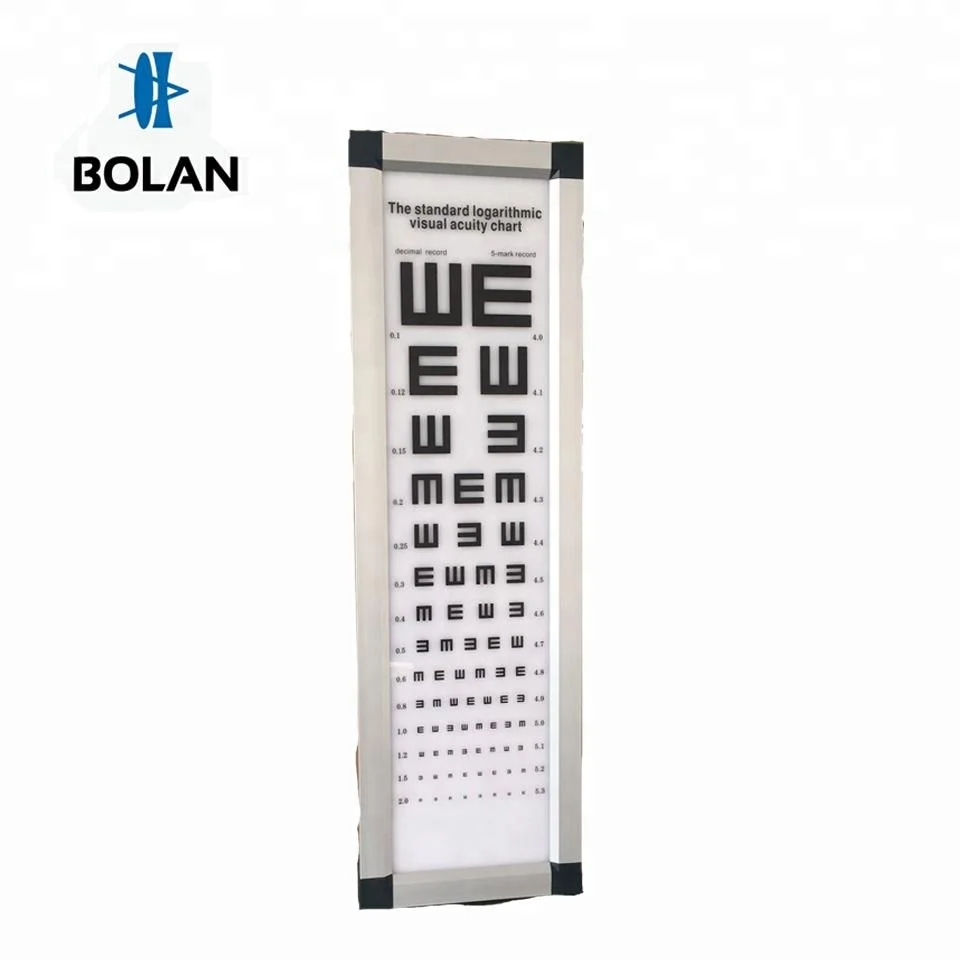 Оптическая C-образная кольцевая буква E, схема визуальной аккуратности, схема тестирования приближения к зрению