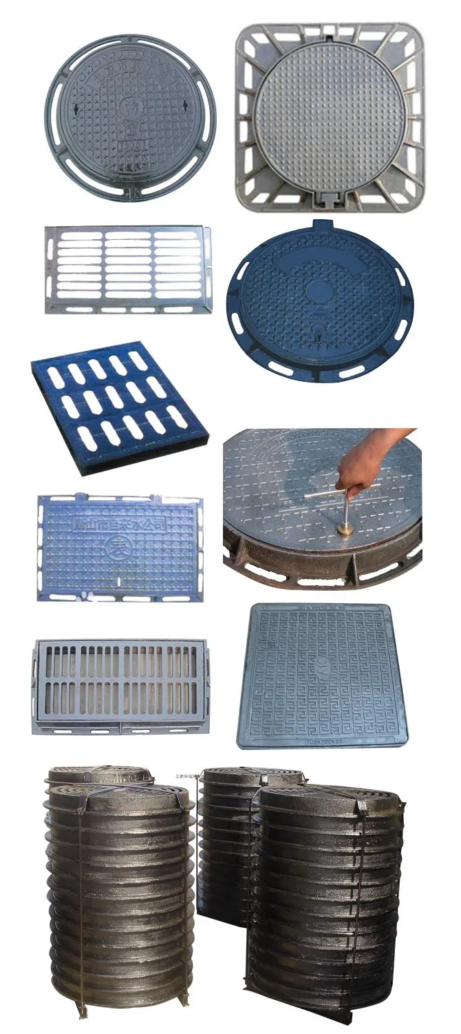 
Customized from casting foundry manhole cover en124 d400 