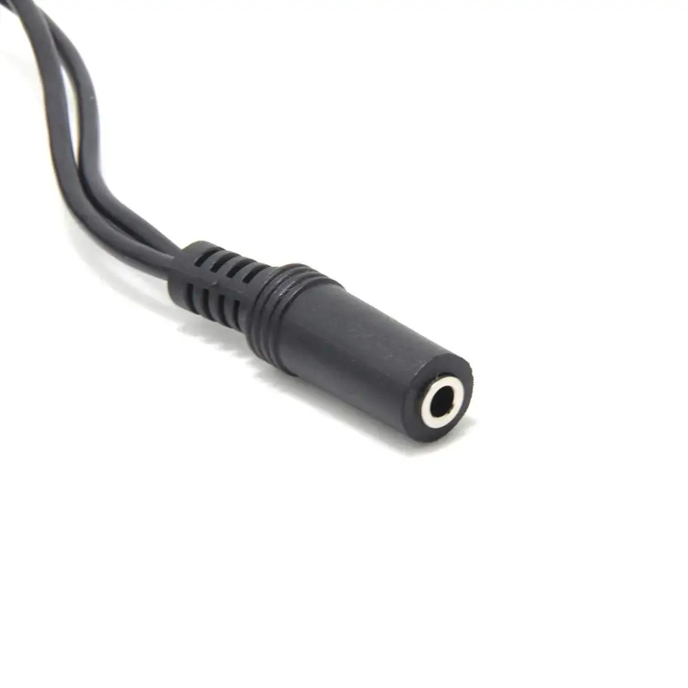 Right Angle Aux Cable 1 to 2 Stereo Splitter 3.5mm Audio Y Female Dual Male Adapter