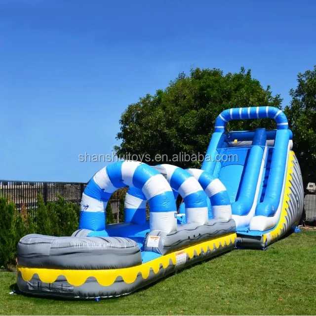 
New design amazing giant inflatable water slide with pool inflatable slip n slide for sale commercial  (62000460618)