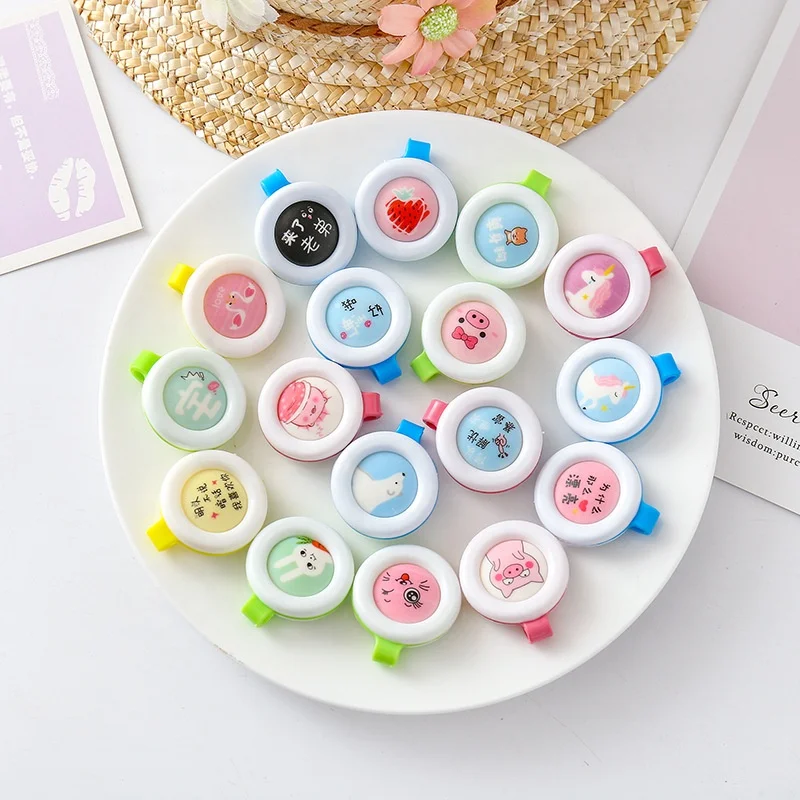 Wholesale cartoon solid mosquito repellent buckle child baby mosquito repeller for indoor outd pregnant mosquito repellent clip