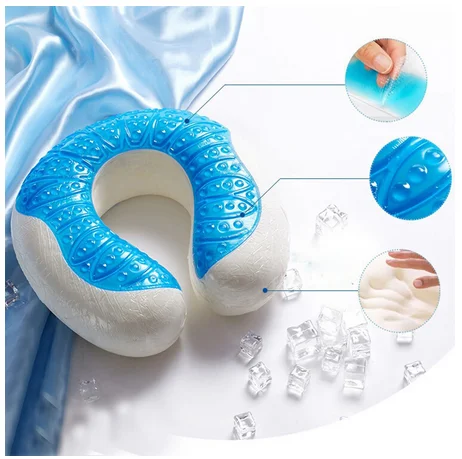 Cooling Rest Memory Foam U- Shape Neck Pillow Customized Logo Smart Cervical Pillow for Sleeping
