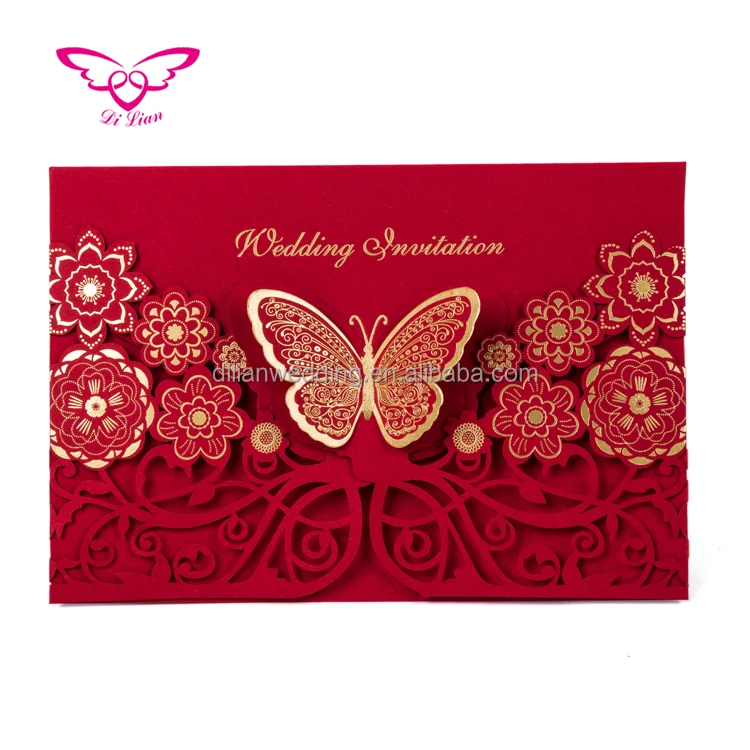
Flying butterfly kerala christian wedding card matter 