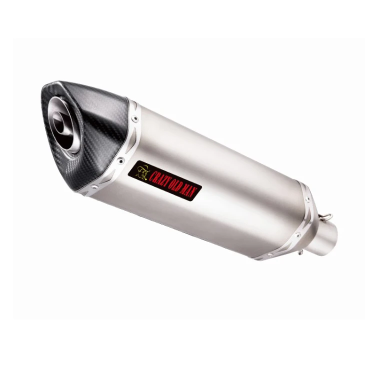 CRAZY OLD MAN motorcycle exhaust muffler L130BT09 for 150-1000cc modified exhaust system
