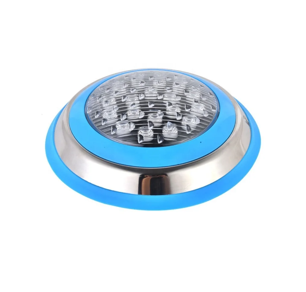 
IP68 3000K 6000K Blue 18W Led Swimming Pool Light 12V AC DC Lamp Under Water Swimming Pool Lights 