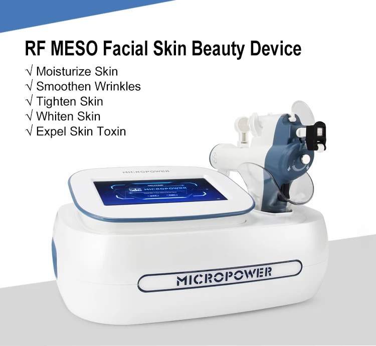 Radio Frequency Water Gun Micropower Meso Gun No Needle Mesotherapy Gun Water Injector Facial Beauty Machine