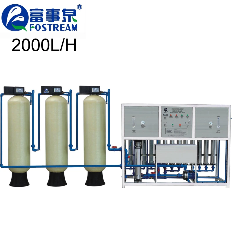 Fostream 2TPH Reverse Osmosis RO Drinking Pure Water Filtration Machine