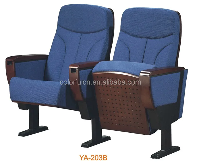 
With Cup Holder Cinema chair Wood Church Auditorium Chairs(YA-203B) 