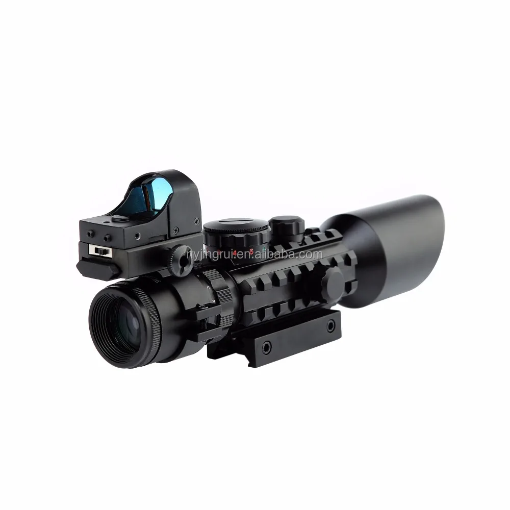 Hunting 3 in 1 combo 3-10X40 tactical scope with RMR and red laser sight