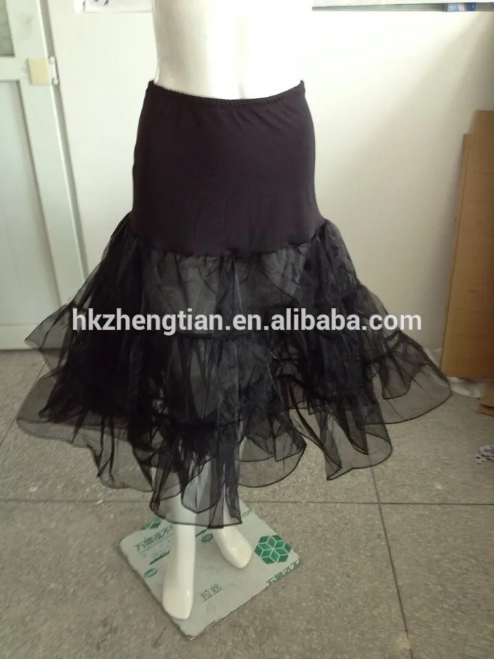 китай поставщик черный оптовой ниёняя свадебный свадьба юбке