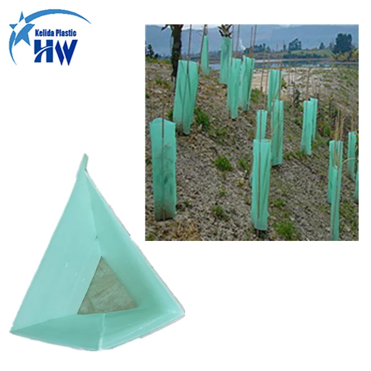 Best Price Weatherproof Resistance Anti-UV PP Corrugated Plastic Tree Guards/Tree Protectors/Tree shelters manufacturer