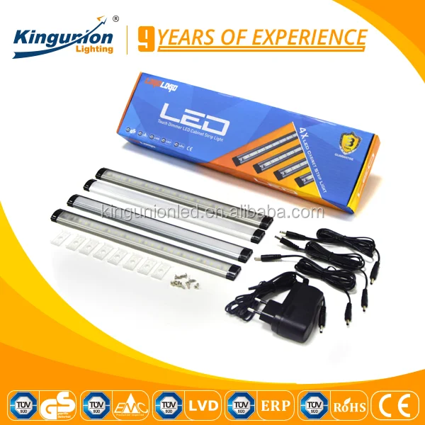 Kingunion Lighting Clear Glass 110-240V Dc12v Led Sensor Wardrobe Light Touch-sensitive Led Sensor Switch Cabinet Lights