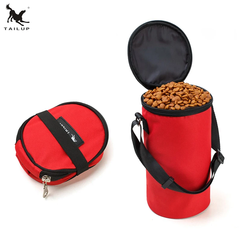 Portable Travel Bag Wholesale Dog Storage Bowl Dog Food Container