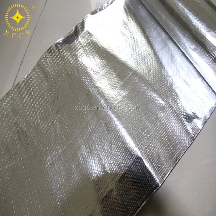Aluminum Foil woven Fabric Flameproof Sound Absorbing Water Resistant Heat Insulators