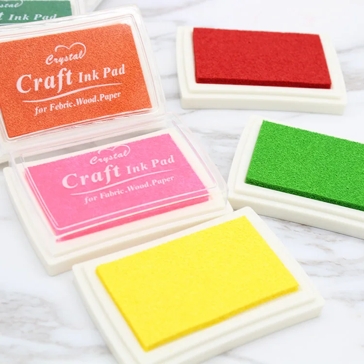 Craft ink pad for fabric wood paper newborn baby foot print stamp pad