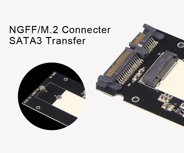  NGFF M.2 SSD-22-Pin SATA III адаптер конвертер с 2 5