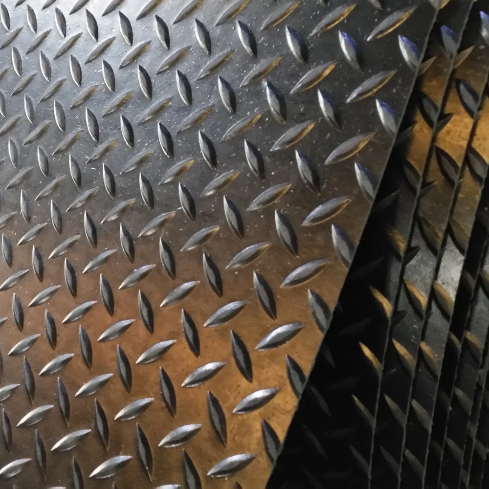 Diamond Plate Rubber Mat/Anti-slip Diamond Tread Rubber Sheet