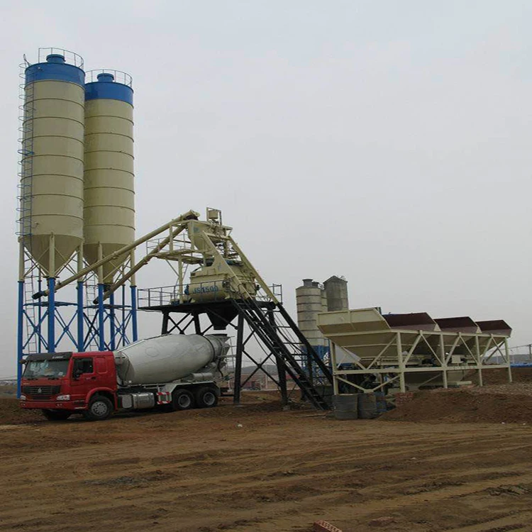 HZS50 concrete mixing plant 50 cbm/h cement patching plant